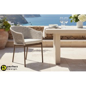 SUNSET exkluzív kültéri szék - beige/barna BIZZOTTO