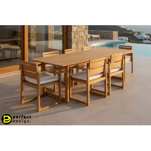 CORAL prémium akác kültéri étkező szett BIZZOTTO