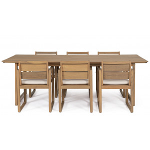 CORAL prémium akác kültéri étkező szett