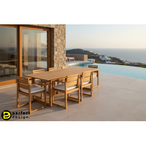 CORAL prémium akác kültéri étkező szett