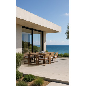 CORAL prémium akác kültéri étkező szett