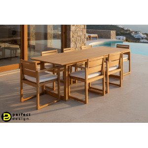 CORAL prémium akác kültéri étkező szett BIZZOTTO