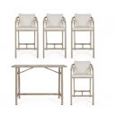 BRISA prémium kültéri étkező szett  - light beige