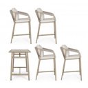 BRISA prémium kültéri étkező szett  - light beige