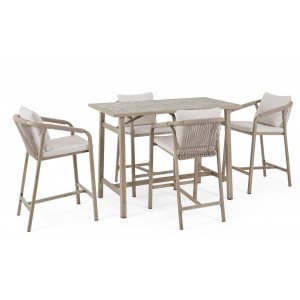 BRISA prémium kültéri étkező szett  - light beige