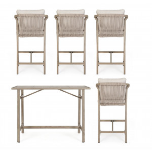 BRISA prémium kültéri étkező szett  - light beige