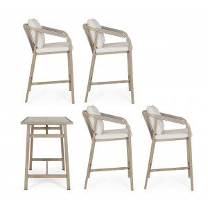 BRISA prémium kültéri étkező szett  - light beige