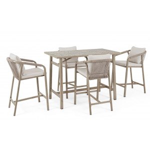 BRISA prémium kültéri étkező szett  - light beige