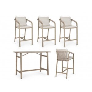 BRISA prémium kültéri étkező szett  - light beige