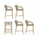 BRISA prémium kültéri étkező szett  - beige