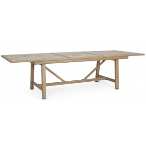 BRISA prémium kültéri bővíthető étkezőasztal - 212-285cm -beige