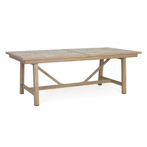 BRISA prémium kültéri bővíthető étkezőasztal - 212-285cm -beige