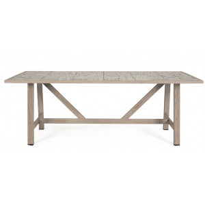 BRISA prémium kültéri étkezőasztal - 206cm - light beige