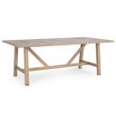 BRISA prémium kültéri étkezőasztal - 206cm - beige