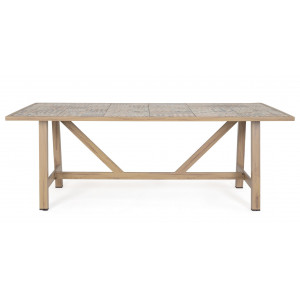 BRISA prémium kültéri étkezőasztal - 206cm - beige