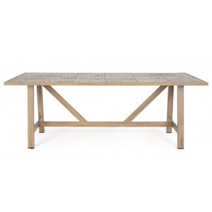 BRISA prémium kültéri étkezőasztal - 206cm - beige