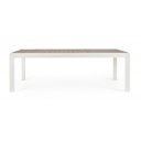 HORIZON modern bővíthető kültéri étkezőasztal - 220-340cm - fehér
