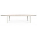 HORIZON modern bővíthető kültéri étkezőasztal - 220-340cm - fehér