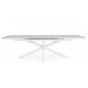 PASCAL prémium bővíthető kültéri étkezőasztal - 200-260cm -fehér