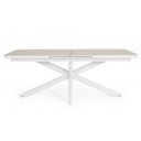 PASCAL prémium bővíthető kültéri étkezőasztal - 200-260cm -fehér