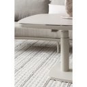 GRAVA állítható magasságú prémium kültéri kerámia étkezőasztal - 135cm - beige