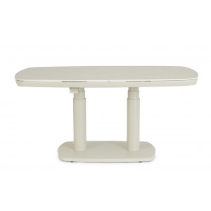 GRAVA állítható magasságú prémium kültéri kerámia étkezőasztal - 135cm - beige