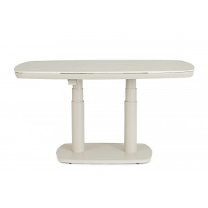 GRAVA állítható magasságú prémium kültéri kerámia étkezőasztal - 135cm - beige