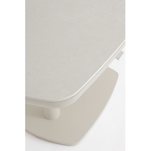 GRAVA állítható magasságú prémium kültéri kerámia étkezőasztal - 135cm - beige