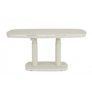 GRAVA állítható magasságú prémium kültéri kerámia étkezőasztal - 135cm - beige