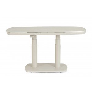 GRAVA állítható magasságú prémium kültéri kerámia étkezőasztal - 135cm - beige