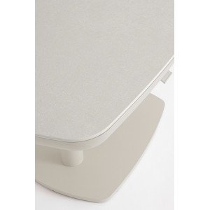 GRAVA állítható magasságú prémium kültéri kerámia étkezőasztal - 135cm - beige