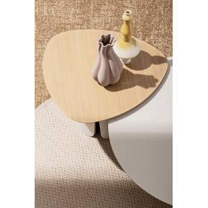 VIVA modern kültéri dohányzóasztal szett - beige