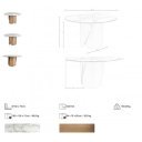 IMPERIA prémium kerámia étkezőasztal - 140cm