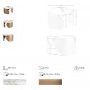 IMPERIA prémium kerámia dohányzóasztal - 80cm