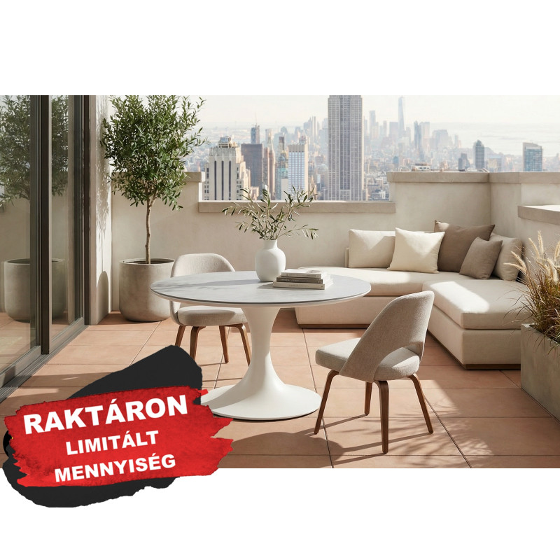 FABIO prémium kültéri étkezőasztal - 158cm - GREENLINE