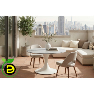 FABIO prémium kültéri étkezőasztal - 158cm - GREENLINE