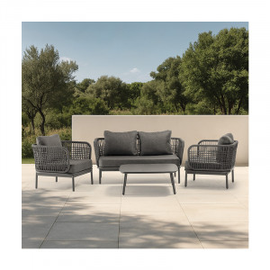 GALIO prémium kültéri szett - szürke/antracit