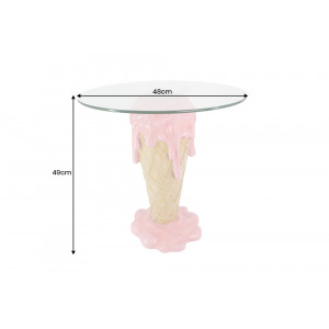 ICE CREAM modern dohányzóasztal - 48cm