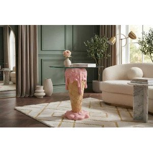 ICE CREAM modern dohányzóasztal - 48cm INVICTA