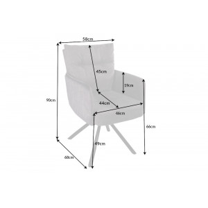 BIG GEORGE exkluzív szék - antracit