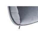 STICH bársony design szék - szürke