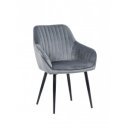 STICH bársony design szék - szürke