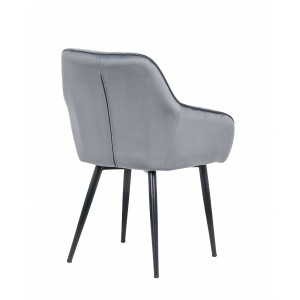 STICH bársony design szék - szürke