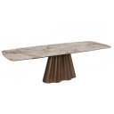 MARMINO design kerámia bővíthető étkezőasztal - 180-260cm - réz