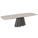 MARMINO design kerámia bővíthető étkezőasztal - 180-260cm - ezüst