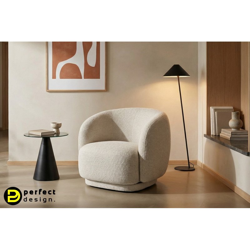 LIGNO design forgó fotel - beige