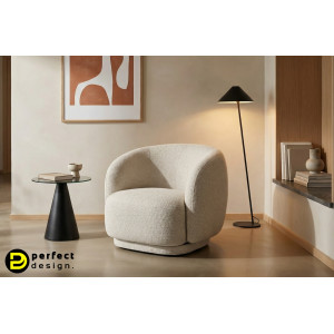 LIGNO design forgó fotel - beige BIZZOTTO