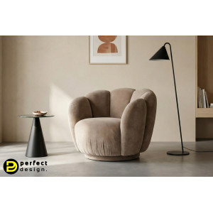 TULPE design fotel - taupe BIZZOTTO