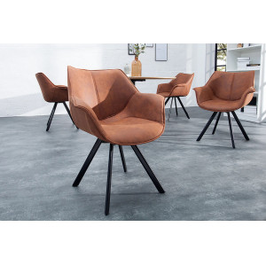 DUTCH design szék - barna INVICTA