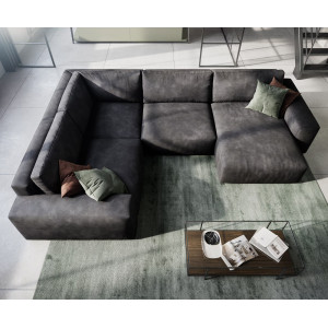 URBANO modern ülőgarnitúra - antracit - 300cm